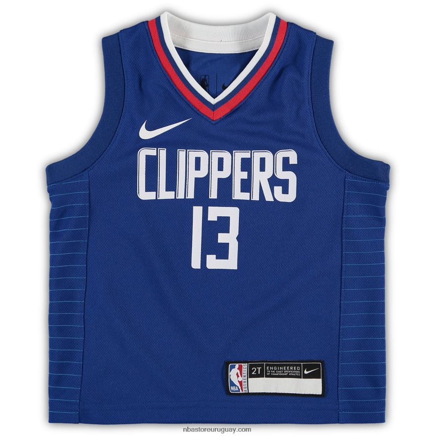 Camiseta réplica Nike Royal de Paul George de los Clippers para niños pequeños 6L080N17435 NBA