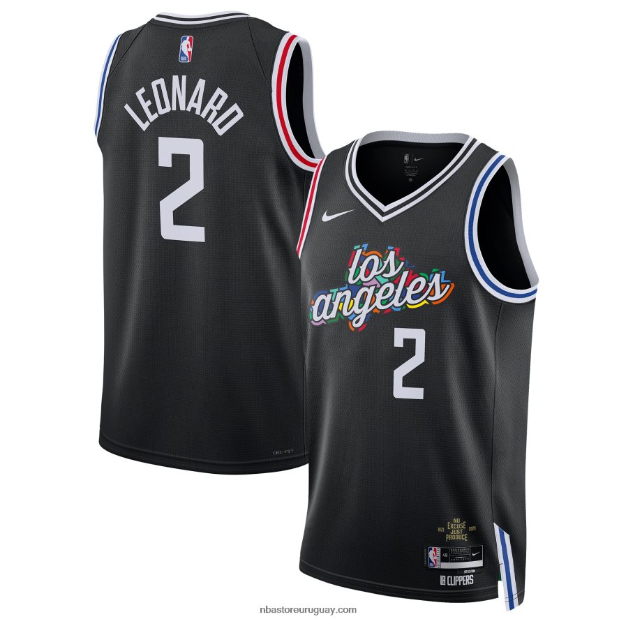 la clippers kawhi leonard nike swingman jersey negro 6L080N155 NBA
