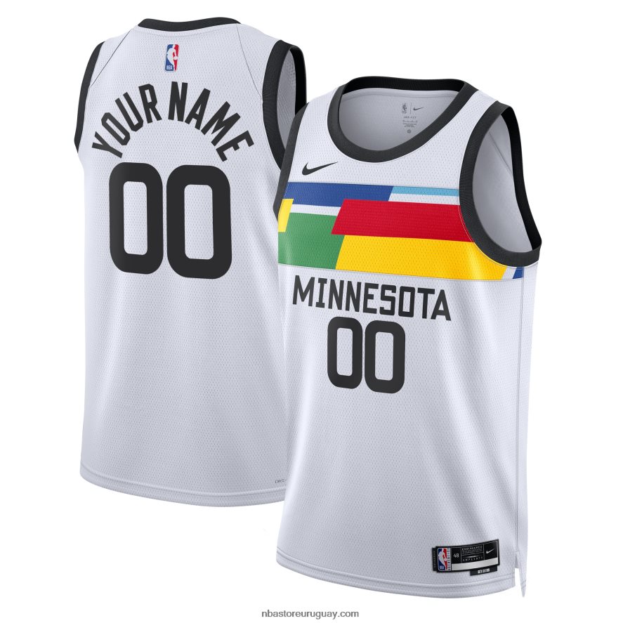 Minnesota Timberwolves Nike White Swingman camiseta personalizada 6L080N2091 NBA