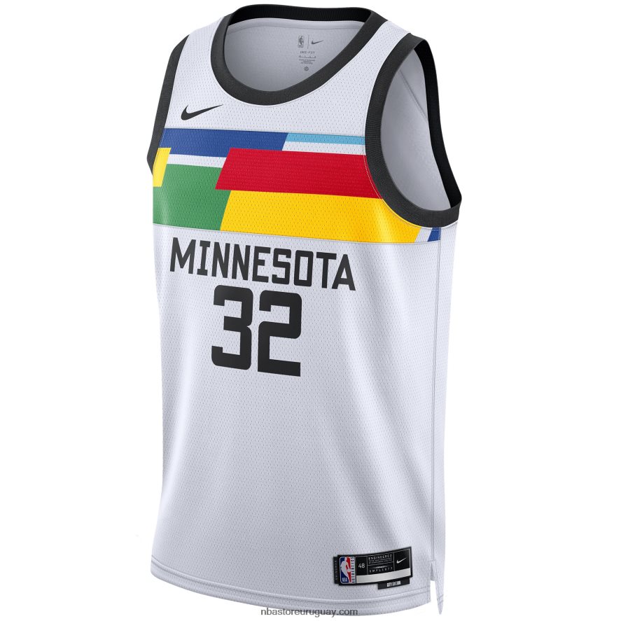 camiseta de los minnesota timberwolves karl-anthony towns nike blanca swingman 6L080N8114 NBA
