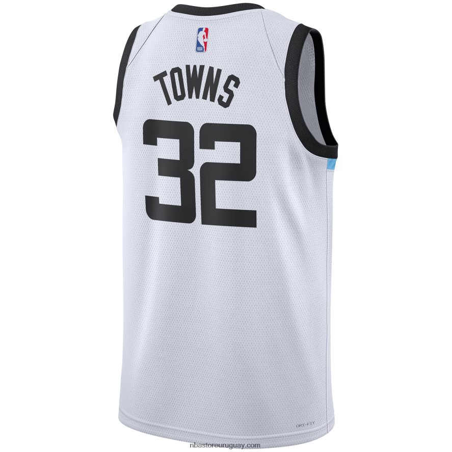 camiseta de los minnesota timberwolves karl-anthony towns nike blanca swingman 6L080N8114 NBA