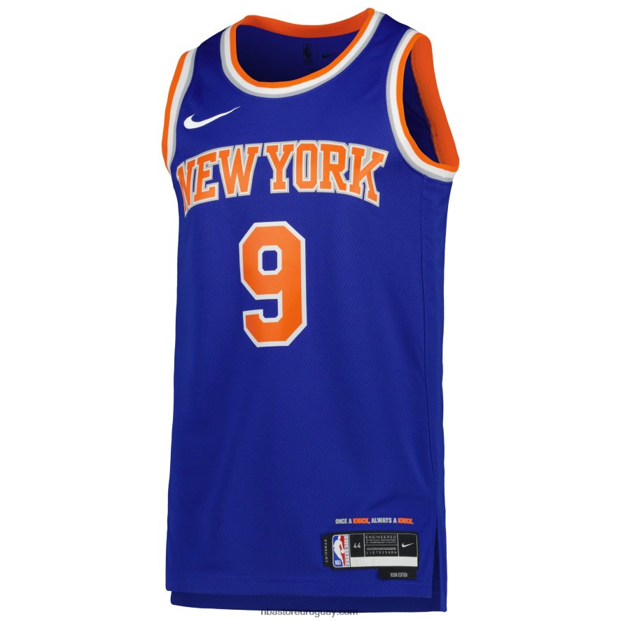 camiseta new york knicks rj barrett nike azul swingman 6L080N814 NBA