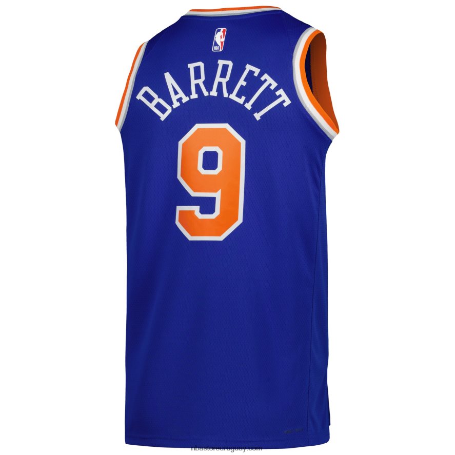 camiseta new york knicks rj barrett nike azul swingman 6L080N814 NBA