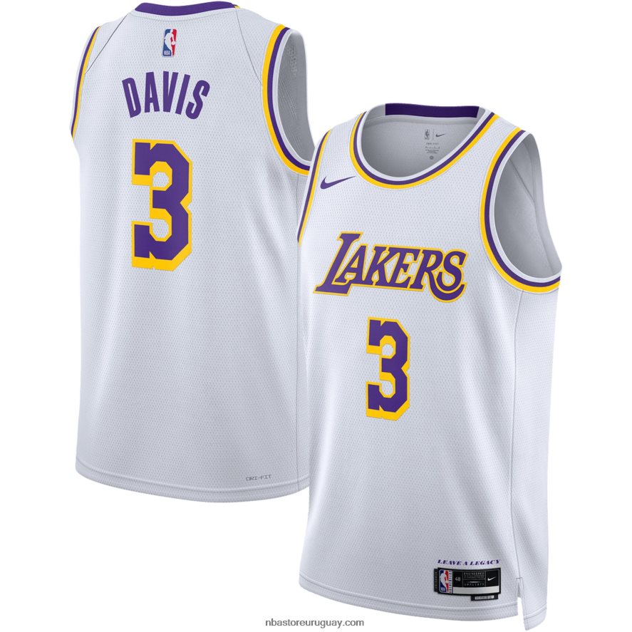camiseta los angeles lakers anthony davis nike blanca swingman 6L080N2573 NBA