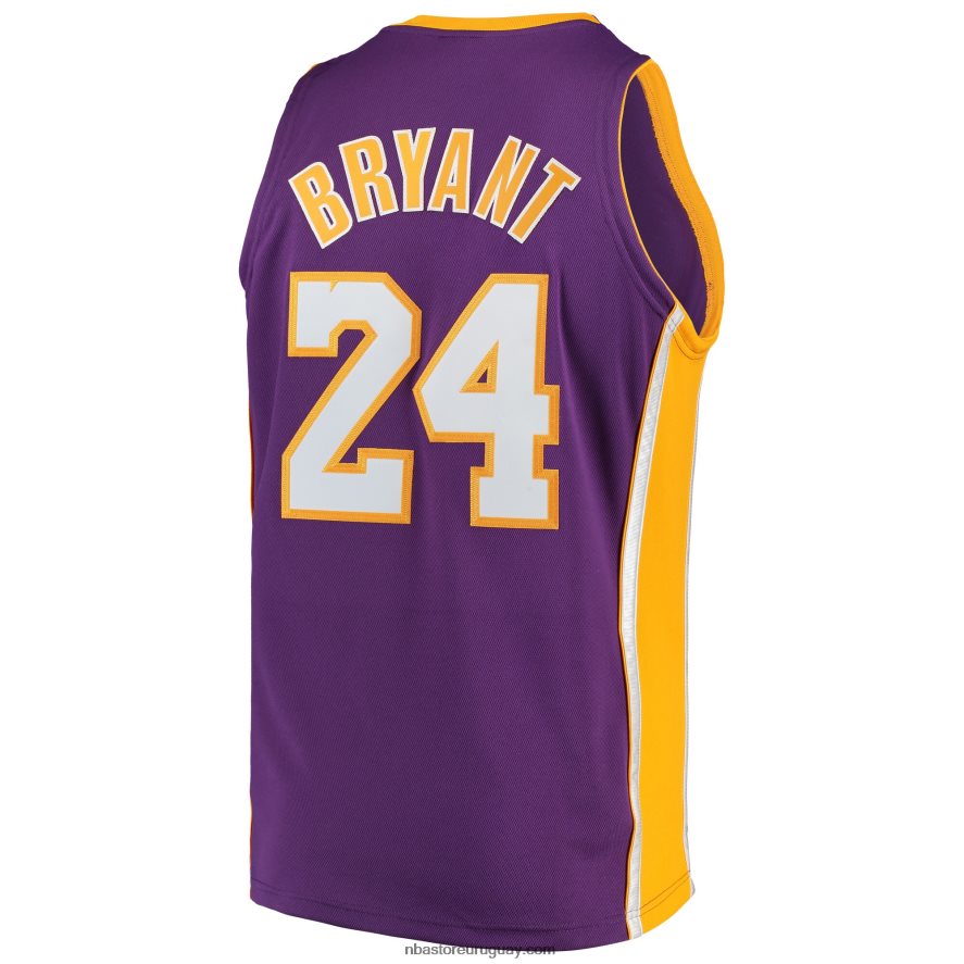 kobe ​​bryant los angeles lakers mitchell & ness hardwood classics auténtico jersey - púrpura 6L080N2927 NBA