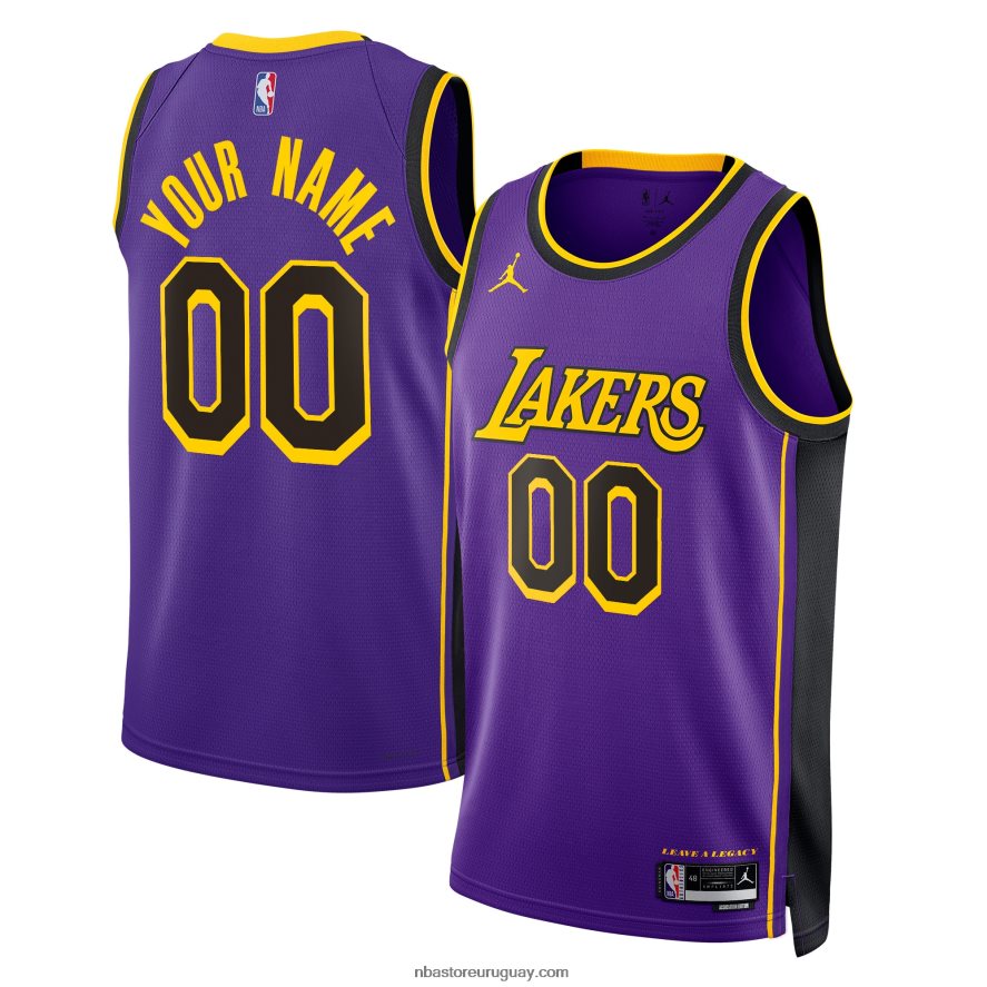 los angeles lakers jordan marca púrpura swingman personalizado jersey 6L080N83 NBA