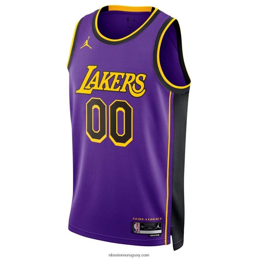 los angeles lakers jordan marca púrpura swingman personalizado jersey 6L080N83 NBA