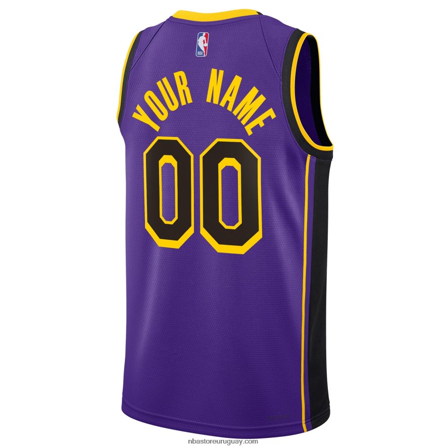 los angeles lakers jordan marca púrpura swingman personalizado jersey 6L080N83 NBA