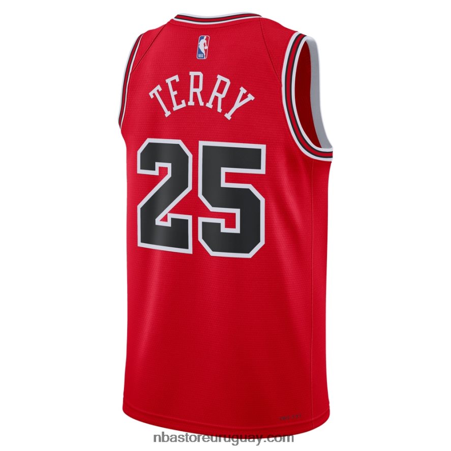 camiseta chicago bulls dalen terry nike red draft primera ronda pick swingman 6L080N4914 NBA