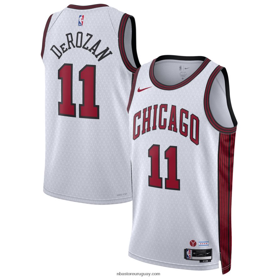 camiseta chicago bulls demar derozan nike blanca swingman 6L080N247 NBA