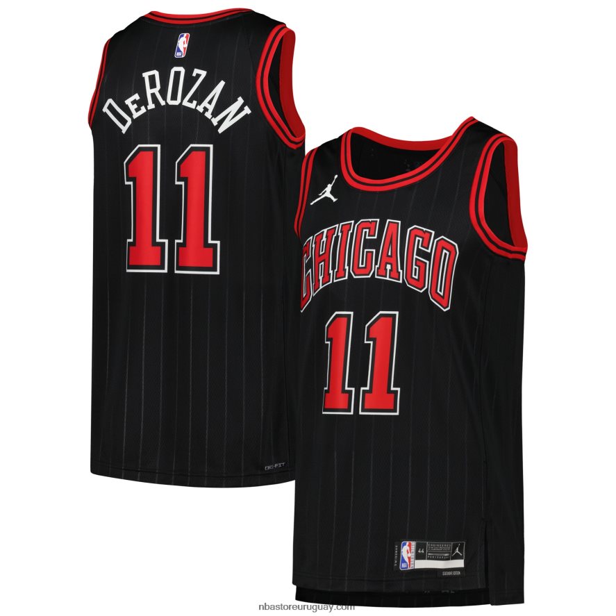 chicago bulls demar derozan jordan marca negro swingman jersey 6L080N45 NBA