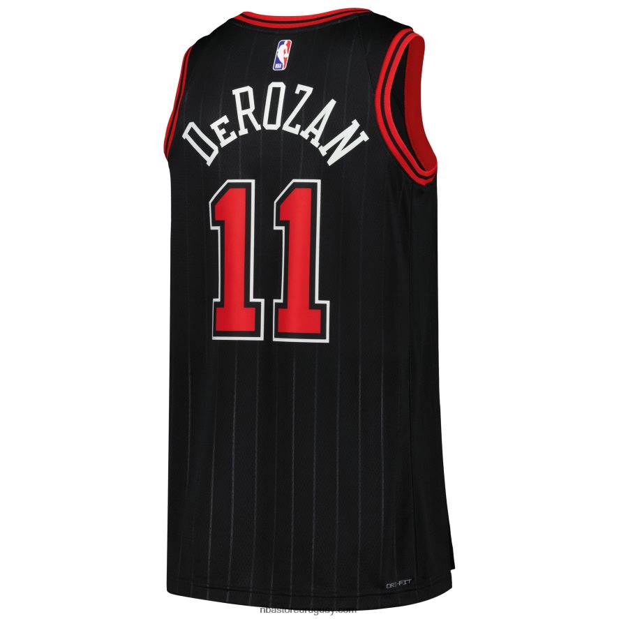 chicago bulls demar derozan jordan marca negro swingman jersey 6L080N45 NBA