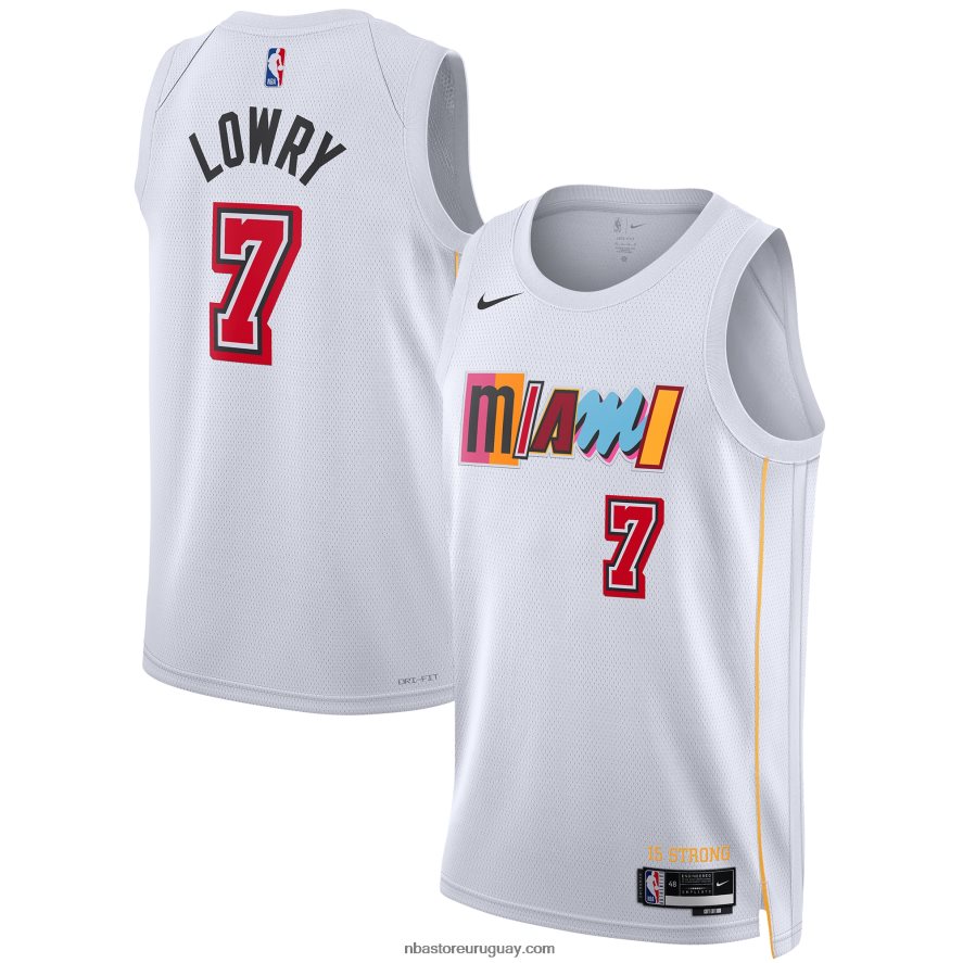 camiseta miami heat kyle lowry nike blanca swingman 6L080N8668 NBA