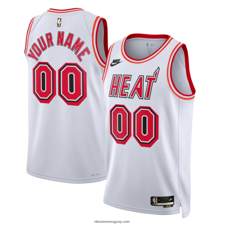camiseta miami heat nike blanca personalizada swingman 6L080N396 NBA