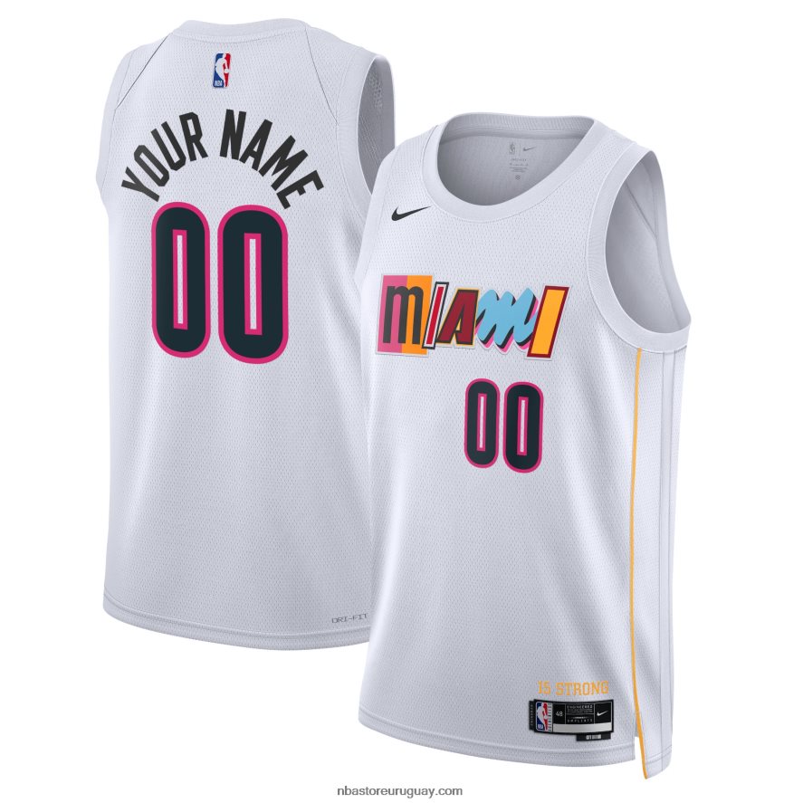 camiseta miami heat nike blanca swingman personalizada 6L080N1676 NBA