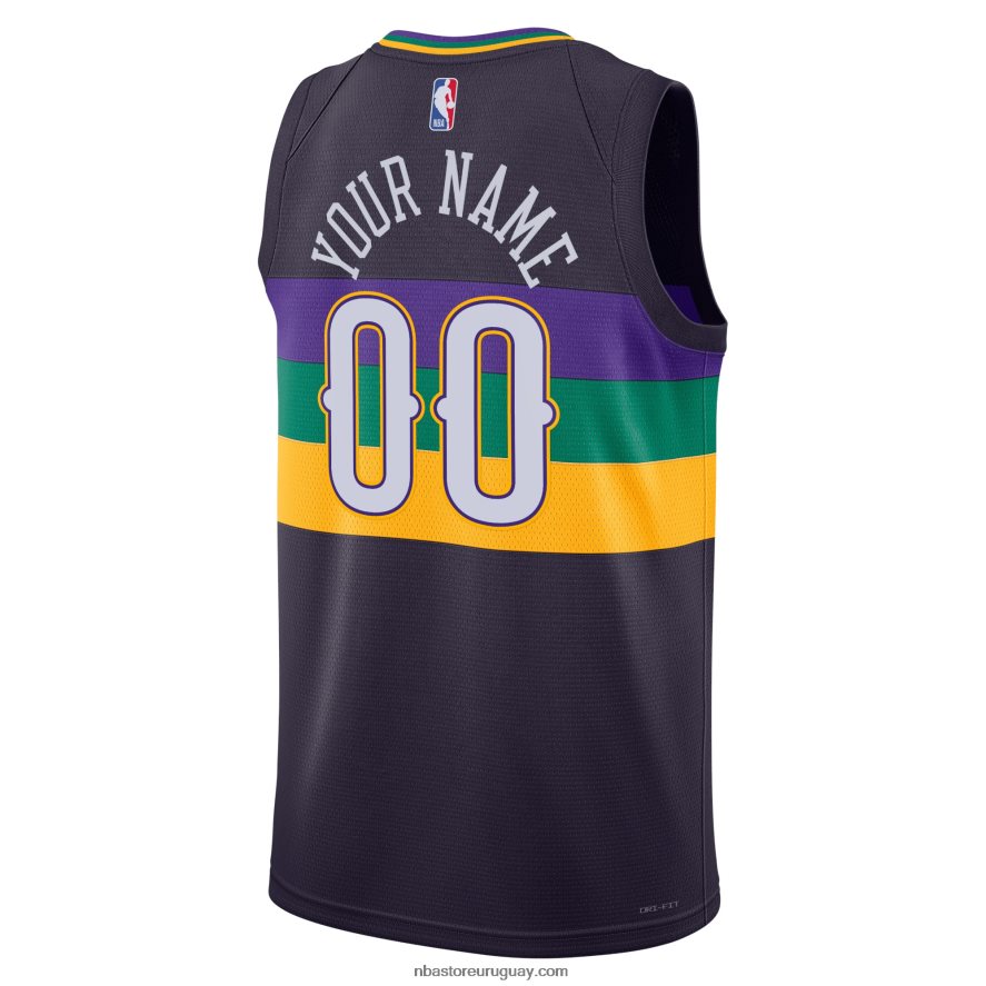 New Orleans Pelicans Nike Púrpura Swingman Jersey Personalizado 6L080N289 NBA