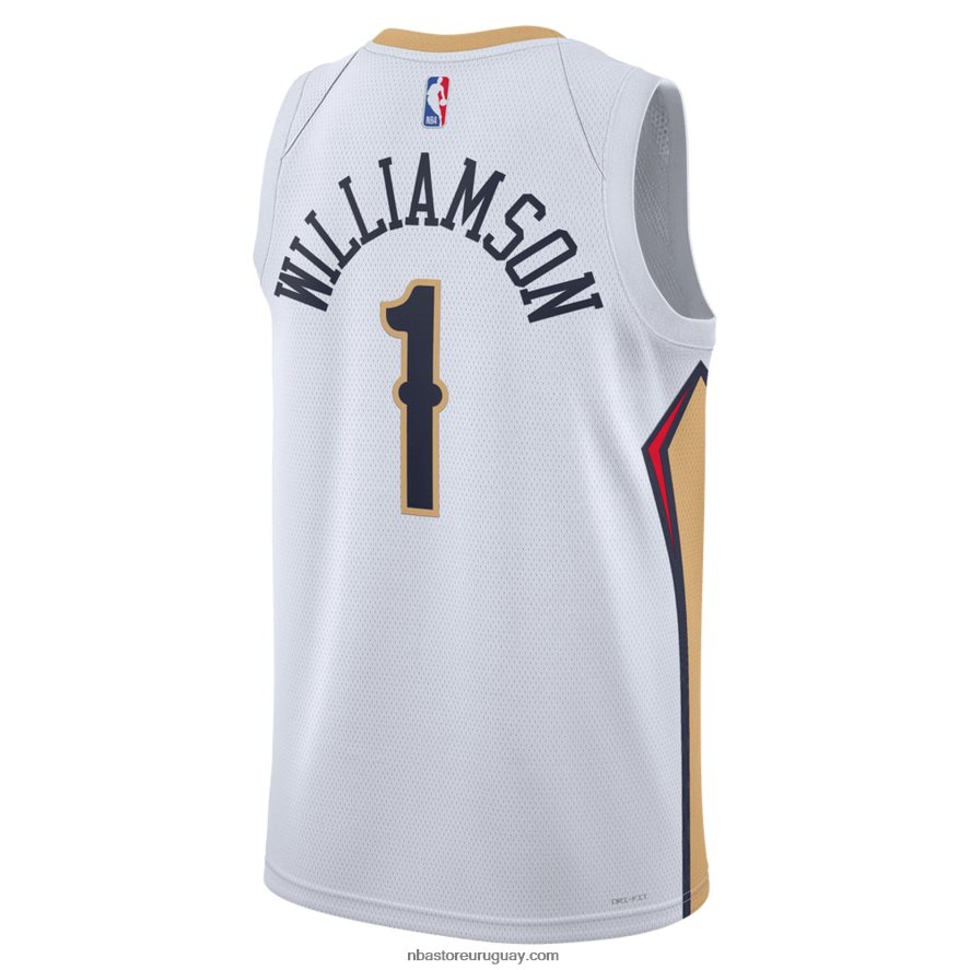 camiseta new orleans pelicans zion williamson nike blanca swingman 6L080N7087 NBA