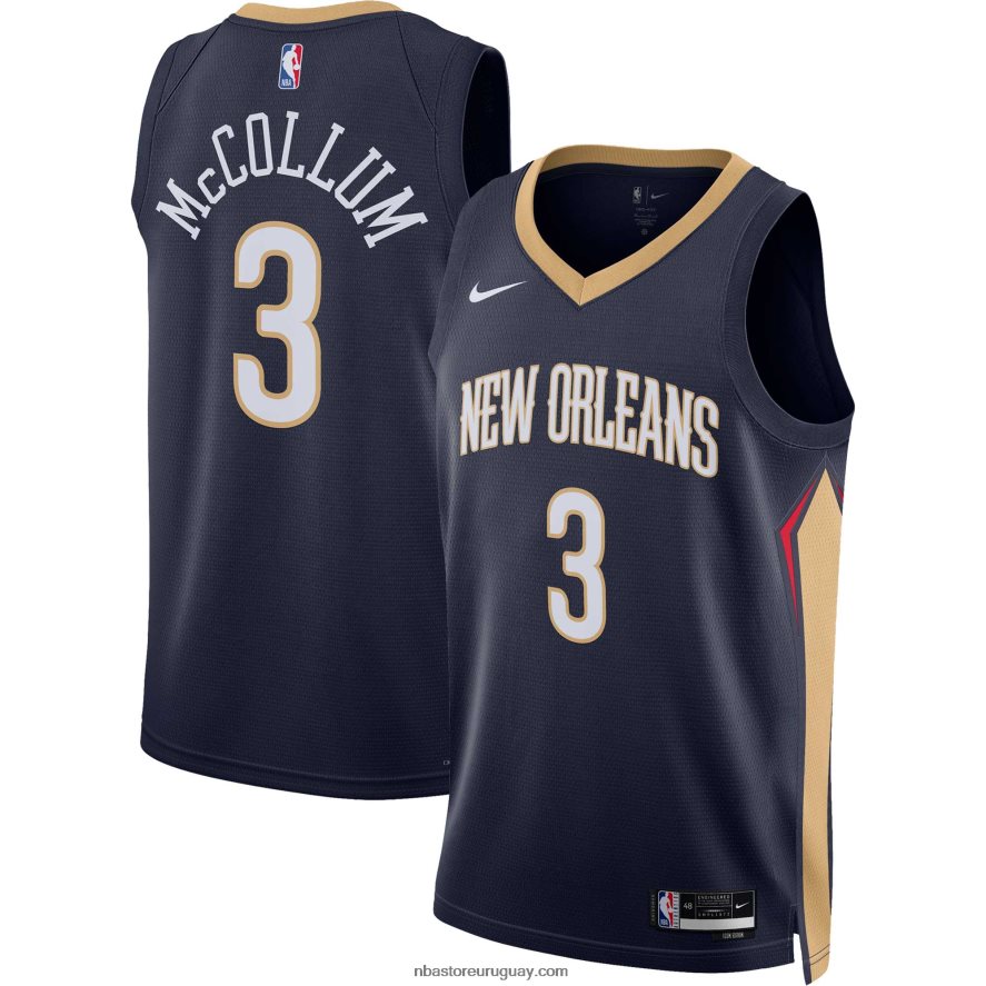 pelícanos de nueva orleans c.j. camiseta nike mccollum swingman azul marino 6L080N10780 NBA