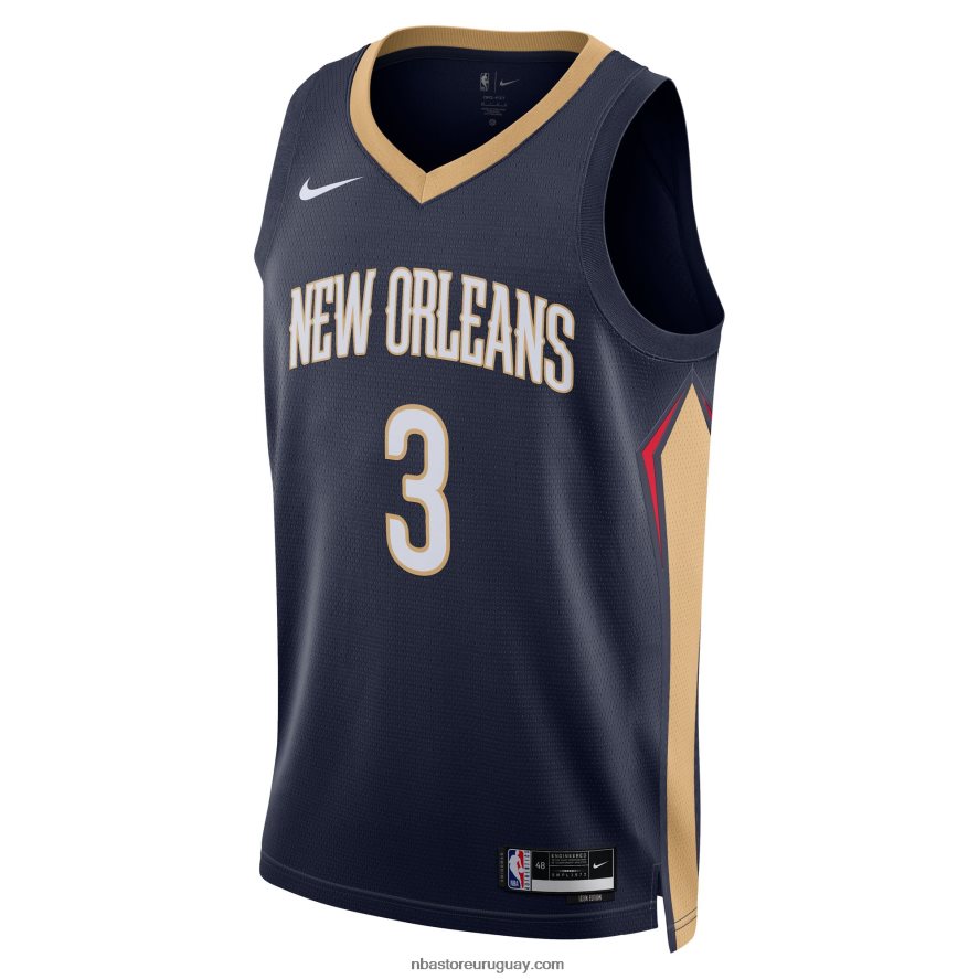pelícanos de nueva orleans c.j. camiseta nike mccollum swingman azul marino 6L080N10780 NBA