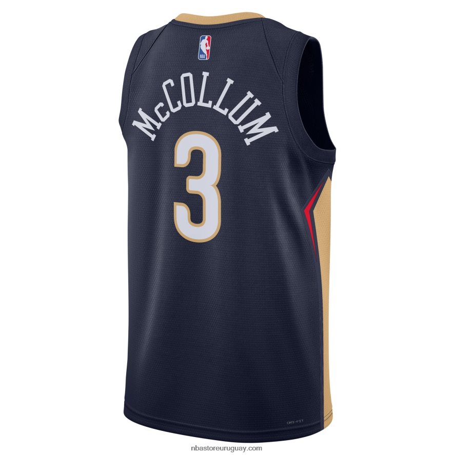 pelícanos de nueva orleans c.j. camiseta nike mccollum swingman azul marino 6L080N10780 NBA