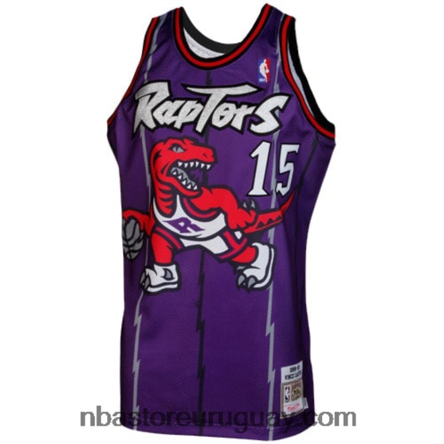 Camiseta auténtica de retroceso de los Toronto Raptors de Vince Carter de Mitchell & Ness - Púrpura 6L080N1830 NBA