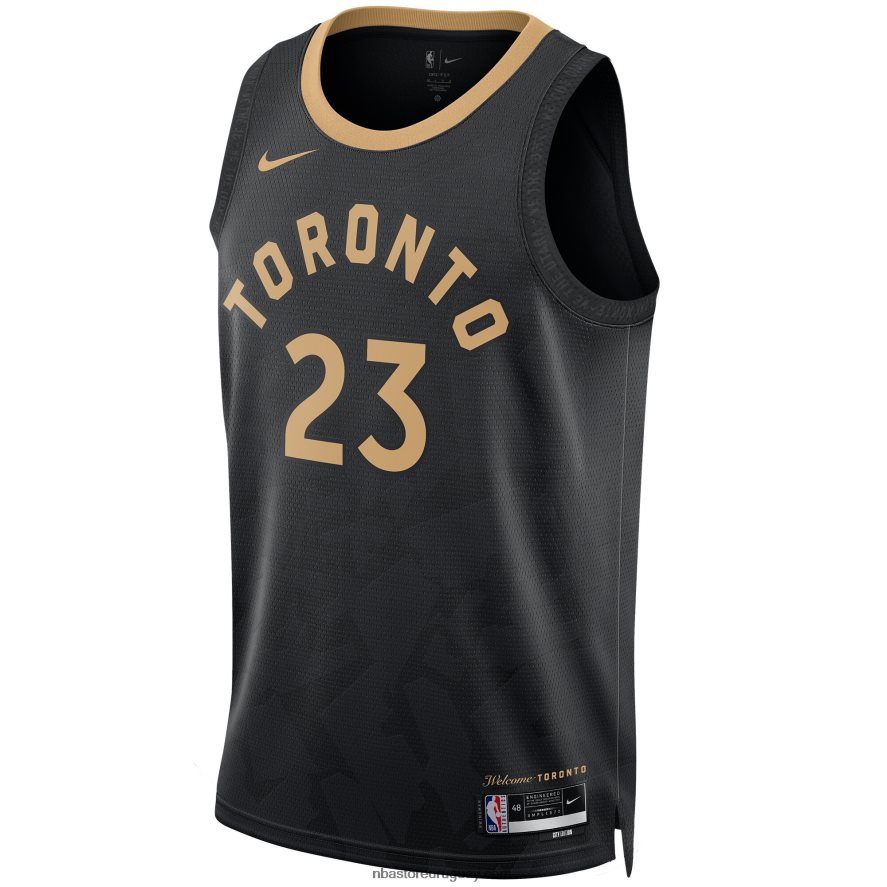 camiseta toronto raptors fred vanvleet nike swingman negra 6L080N6641 NBA