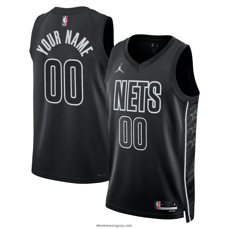 camiseta personalizada de los brooklyn nets jordan brand negro swingman 6L080N904 NBA