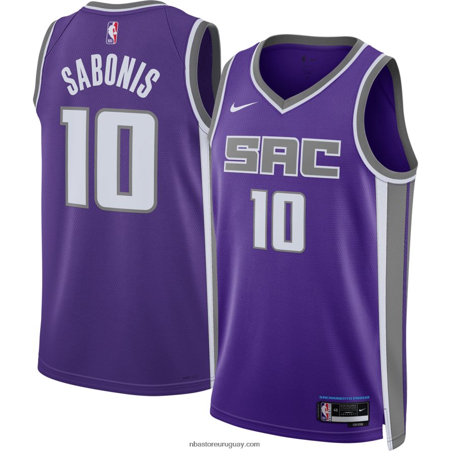 Camiseta Sacramento Kings Domantas Sabonis Nike Swingman Púrpura 6L080N152 NBA